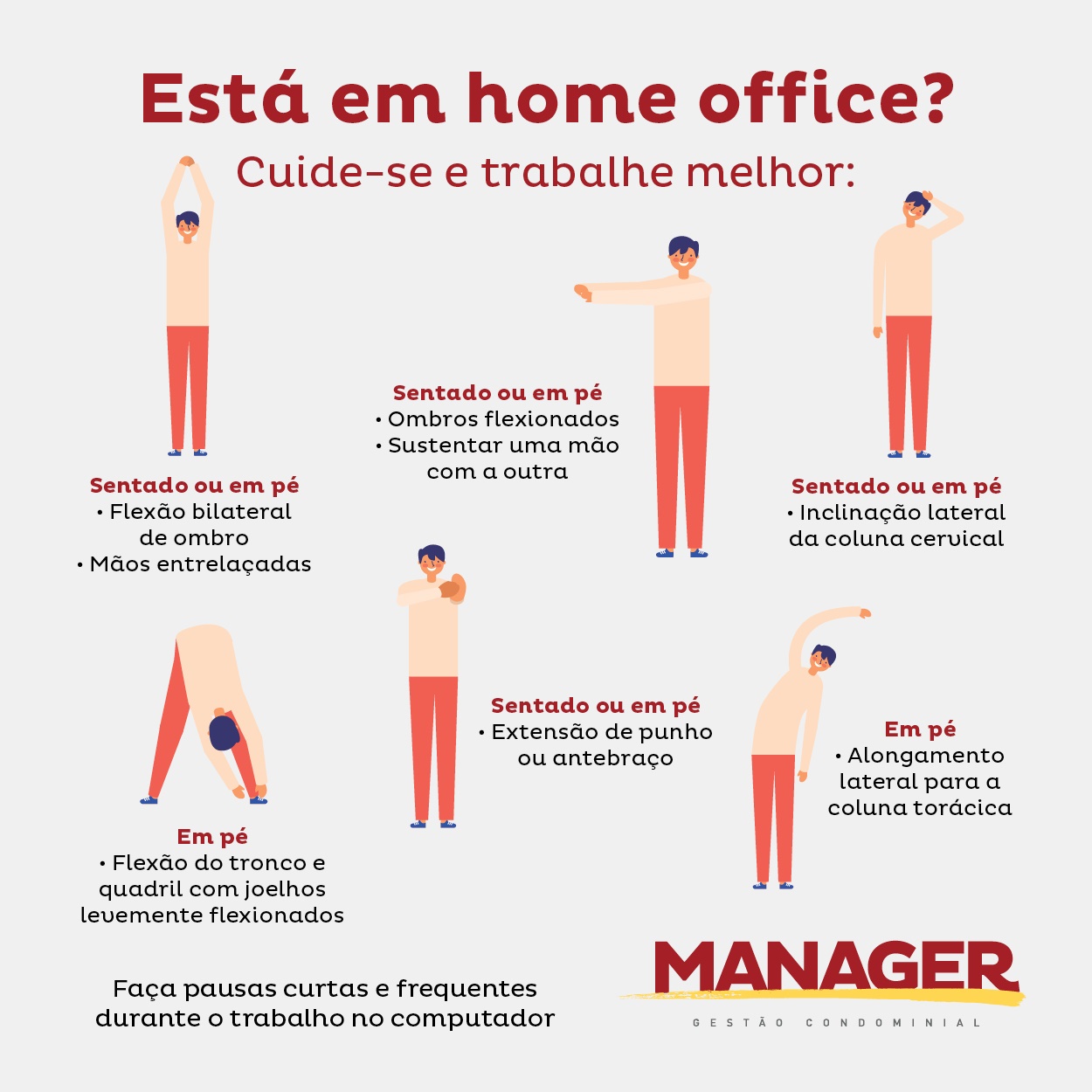 Atividades físicas para home-office